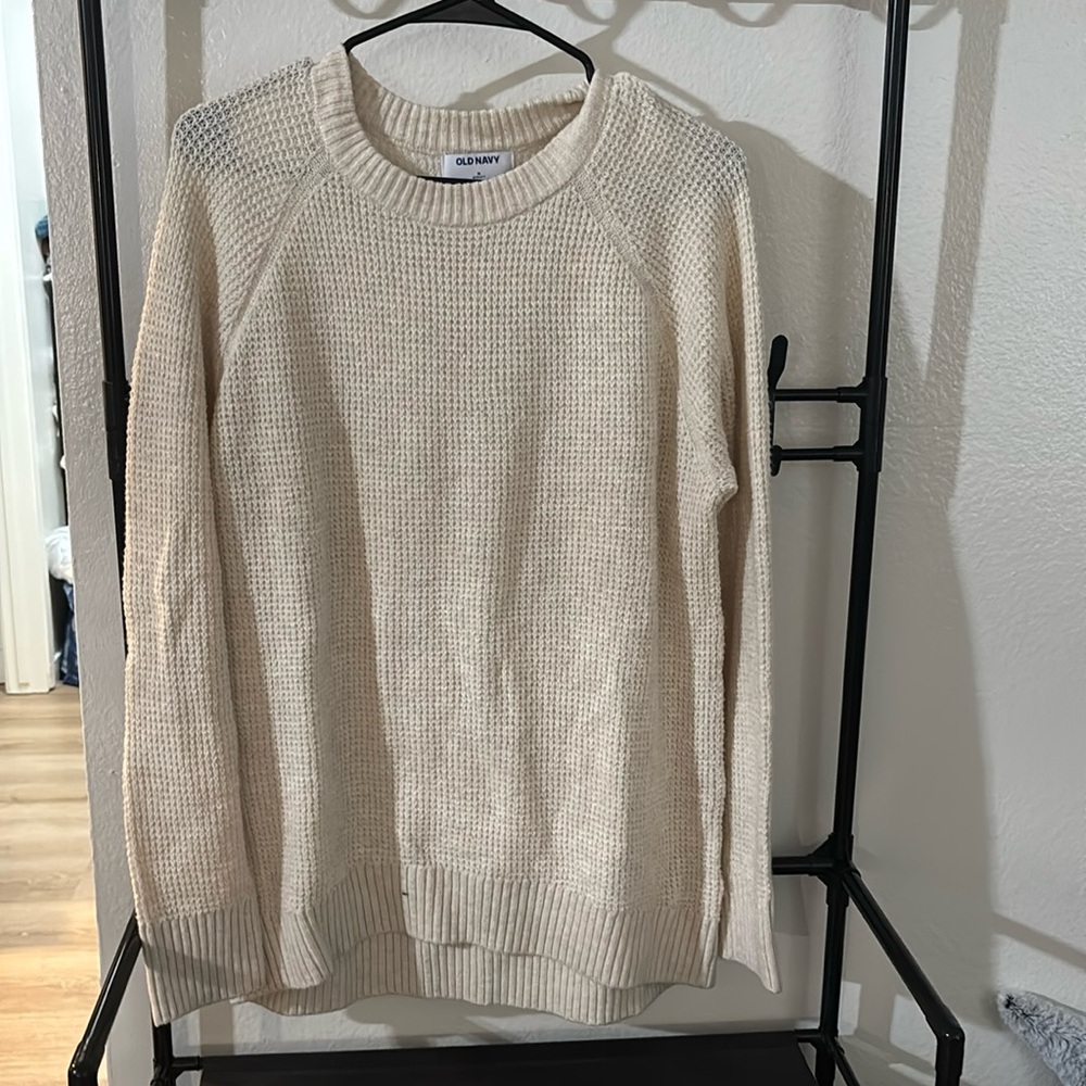 Old Navy Off White Womens M Oversized Sweater